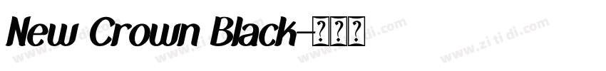 New Crown Black字体转换